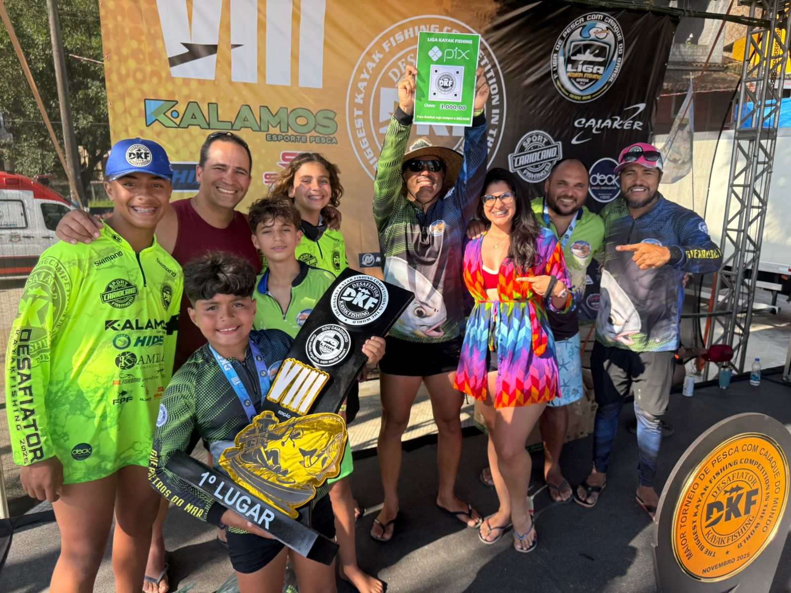 Grupo Guerreiros do Mar representando no DKF 2025. 1° Lugar Geral
